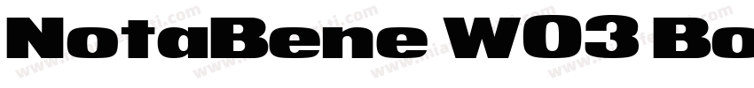 NotaBene W03 Bold字体转换